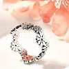 201 Stainless Steel Daisy Finger Ring for Women LS-RJEW-A053-01P-1