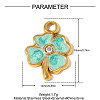 304 Stainless Steel Enamel Pendants STAS-OY010-50G-2