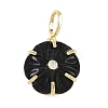 Natural Obsidian Carved Pendants G-G330-01G-09-1