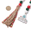 Wooden Beads Hanging Ornaments HJEW-JM02146-3