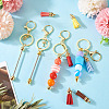 DIY Alloy & Aluminum Alloy Bar Beadable Keychain Making Kits DIY-TA0012-43G-7