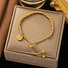 304 Stainless Steel Silder Bracelets BJEW-C084-07G-1