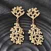 304 Stainless Steel Dangle Stud Earrings EJEW-K268-43C-G-1