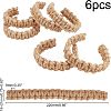 Knitting Jute Cord Curtain Tiebacks AJEW-WH0235-19-6