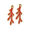 304 Stainless Steel Enamel Pendants STAS-V015-53G-1