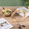 Flat Natural Bamboo Wicker Strips DIY-WH0591-586-4