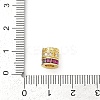 Brass Micro Pave Cubic Zirconia Beads KK-G526-16G-3
