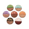 Opaque Resin and Walnut Wood Pendants RESI-T060-12B-1