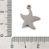 304 Stainless Steel Pendants STAS-G344-04B-P-3
