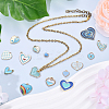 30Pcs 15 Styles Alloy Enamel Pendants ENAM-YW0004-18-3