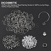 100Pcs 304 Stainless Steel Earring Hooks & 100Pcs Jump Rings DIY-DC0001-37-4