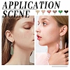 3 Pairs 3 Style Brass Teardrop Dangle Earrings EJEW-YW0001-11A-6