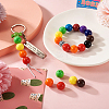 100Pcs 10 Colors Food Grade Eco-Friendly Silicone Focal Beads SIL-TA0001-27-7