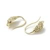 Brass Micro Pave Cubic Zirconia Earring Hooks KK-C048-13C-G-2