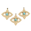 Synthetic Turquoise Eye Pendants STAS-I325-138G-1