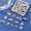 52Pcs 13 Style Tibetan Style Alloy Pendants TIBEP-FP0001-10-5