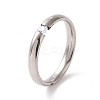 Crystal Rhinestone Simple Solitaire Ring RJEW-I089-49P-1