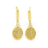 Rack Plating Brass Micro Pave Cubic Zirconia Pendants KK-P269-06G-1