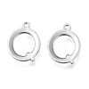 Tarnish Resistant 304 Stainless Steel Charms STAS-H112-Q-P-1