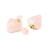 Natural Mixed Stone Perfume Bottle Pendants G-L623-10G-3