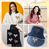 12Pcs 6 Styles Bees Hotfix Rhinestone Iron on Patches Appliques DIY-CP0009-67-5