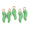 Alloy Enamel Pendants ENAM-N054-70B-1