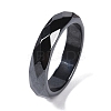 Magnetic Synthetic Hematite Finger Ring for Men Women RJEW-A047-01B-1