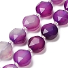 Natural Banded Agate Beads Strands G-C116-A180-01A-2