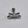 Flower Titanium Alloy Pave Cubic Zirconia Internally Threaded Labrets FS-WG35145-12-1