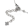 304 Stainless Steel Round Ball Cable Chain Bracelet Making AJEW-JB01331-02-4