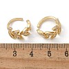 Brass Micro Pave Clear Cubic Zirconia Cuff Earrings EJEW-I249-11G-4