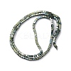 Electroplated Natural Lava Rock Beads Strands G-A256-B01-01B-3
