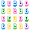 20Pcs UV Plating Opaque Acrylic European Beads OACR-TADJ0001-16B-2