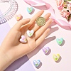 8Pcs 8 Colors UV Platings Acrylic Beads MACR-YW0004-29-5