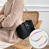 Rainbow Color Acrylic Curb Chain Bag Strap FIND-WH0143-47A-9