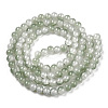 Crackle Baking Paint Imitation Jade Glass Beads Strands X1-DGLA-T003-8mm-06-3