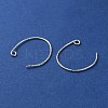 Rhodium Plated 925 Sterling Silver Earring Hooks STER-NH0001-42P-2