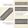 Polyester Jacquard Rhombus Ribbons OCOR-WH0082-141B-5