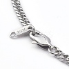 Non-Tarnish 304 Stainless Steel Diamond Cut Cuban Link Chain Necklaces NJEW-JN03368-01-3