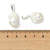 Natural Edison Baroque Keshi Pearl Pendants PALLOY-JF05628-3