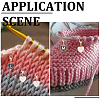 56Pcs 2 Colors Alloy Enamel Pendant Locking Stitch Markers HJEW-SC00141-4