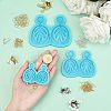DIY Leaf Dangle Stud Earrings Silicone Molds DIY-OC0003-96-3
