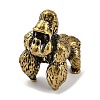 Brass 3D Animal Figurines KK-C073-06A-AG-1