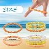 7Pcs 7 Style Handmade Polymer Clay Heishi Surfer Stretch Bracelets Set BJEW-SW00073-02-7