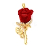 Brass Micro Pave Cubic Zirconia Pendants LS-KK-A232-06G-1