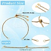 10Pcs 304 Stainless Steel Rolo Chain Bracelet Making AJEW-YW00004-01-3
