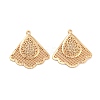 Rack Plating Brass Hollow Pendants KK-P244-07KCG-1