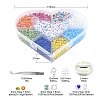 DIY Letter & Seed Beads Jewelry Set Making Kit DIY-YW0005-21-3