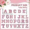 26Pcs Letter A~Z Glitter Powder with Paillette Sew on Cloth Patches PATC-MA0001-54A-2