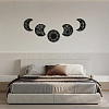 Wood Moon Phase Pendant Decoration HJEW-WH20013-004-6